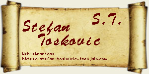 Stefan Tošković vizit kartica